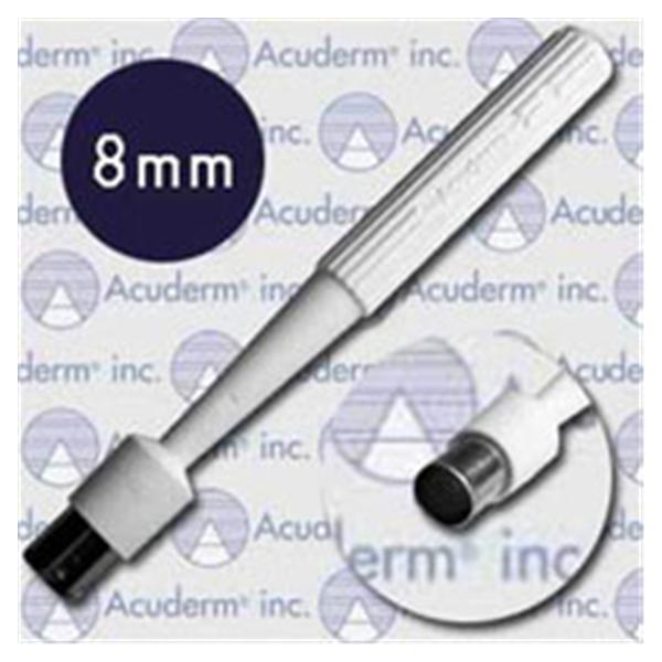 Biopsy Punch Dermal Acu-Punch 8mm Ribbed Hollow Handle SS Bld Disp Strl 25/Bx